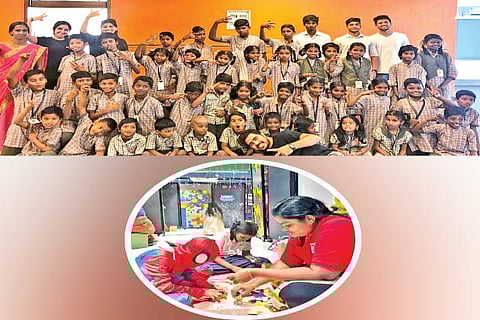 Students taking part in activities during the previous edition of the initiative