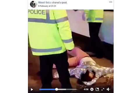 Did the Chinese Police kill a woman publicly who was infected with coronavirus?