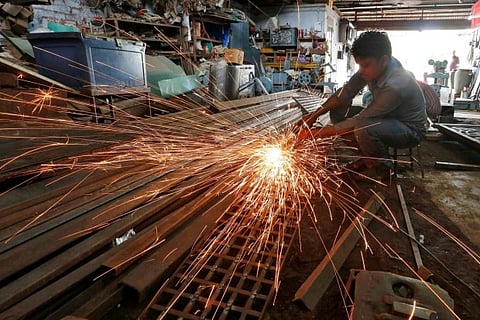 India's industrial output slips