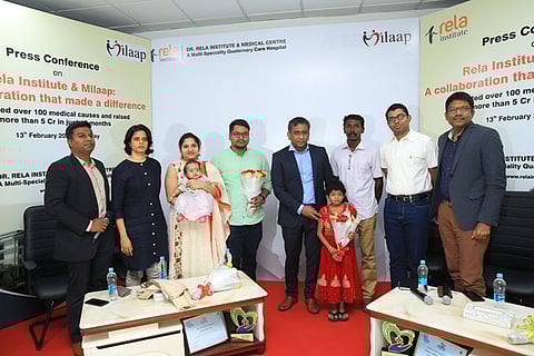 Rela Institute and Medical Centre has joined hands with Milaap, a crowdfunding platform, to provide support