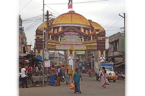 A banner in Sunguvarchatram