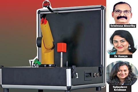 Nimaya?s joystick skill training units that help children with autism develop the concept of direction