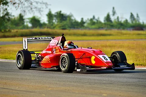 Michelangelo Amendola qualified in pole position at the MRF Challenge in Chennai