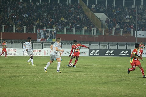 Both sides created good chances in the I-League contest but couldn?t net the winner