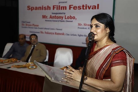 Actor Sukanya during the film festival at Alliance Fran?aise of Madras on Monday