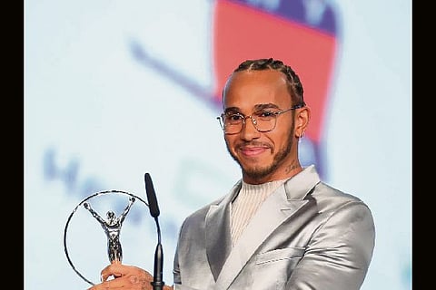 Messi and Hamilton share Laureus World Sportsman of Year honour, Biles gets third award