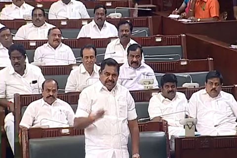 Chief Minister Edappadi K Palaniswami replying to a debate in the Assembly on Tuesday