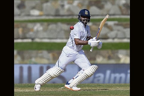 Rahane battles on as India crawl to 122 for 5 at tea