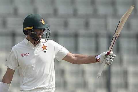 Craig Ervine scored his third century in the longest format (Courtesy: AFP)