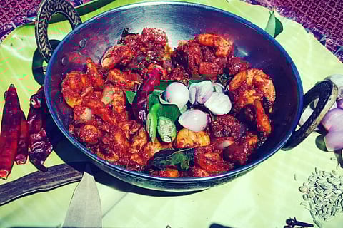 Chemmeen Ulli Varuthathu Recipe (Photo: Ramaa Shanker)