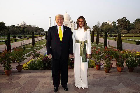 Prez Trump visits Taj Mahal, says America loves India