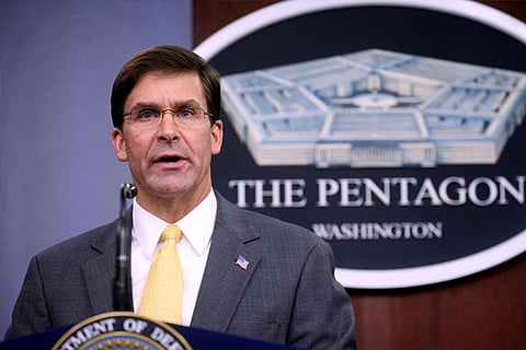 US Secretary of Defense Mark Esper. Photo credit: Reuters
