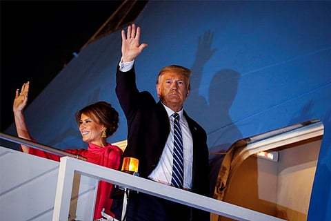 Trump back home after 'great' whirlwind visit to India