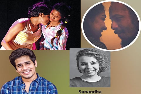 A still from the previous edition of the show; (inset) during the rehearsal of Yeah baby