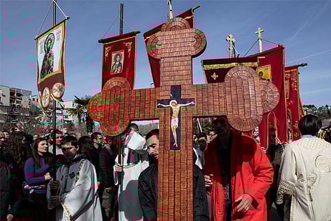 Thousands in Montenegro march against religion law