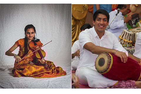 Bhairavi Raman, Violinist based in Melbourne and Arjun Ramachandran, a mridangam player based out of Chicago