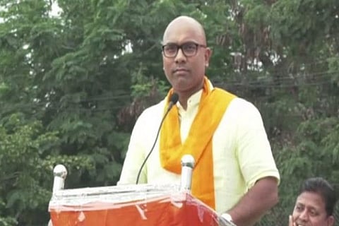 Will hang Owaisi by crane, shave his beard and send it to KCR: BJP MP