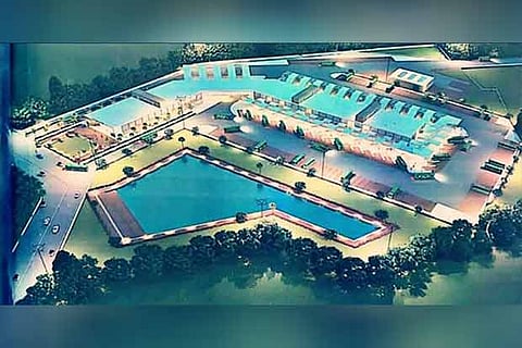 Graphic image of proposed integrated Tiruvannamalai bus stand