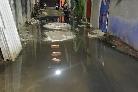 The inundated NSK Street