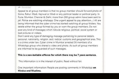 Does sharing PM Modi’s picture gets one imprisoned?