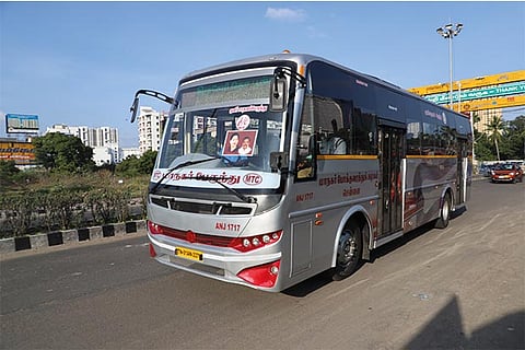 One of the two new AC buses operated on Friday