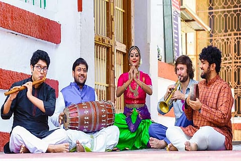 (left to right): Amith Nadig, Vinod Shyam, Nivedita Sharma, Matthias Schriefl and Sunaad Anoor