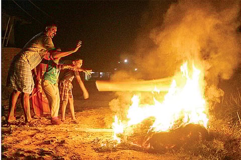 Health experts in city say burning plastics and rubber could have lasting ill-effects