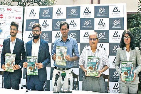 Dignitaries release the annual premium magazine Entrepreneurship Insider at IIT-Madras