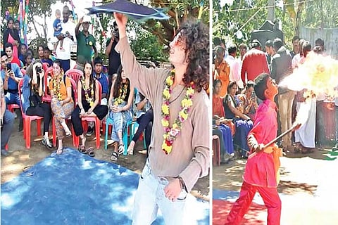 Tourists enjoying various programmes organised as part of the Pongal festivities in Kodaikanal on Thursday