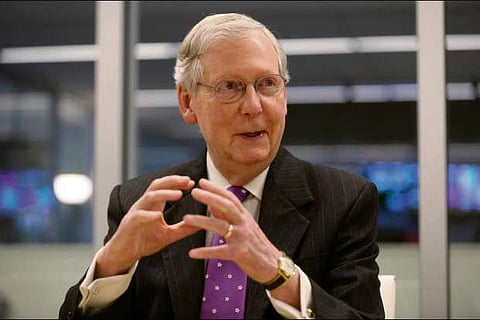 Republican senator Mitch McConnell