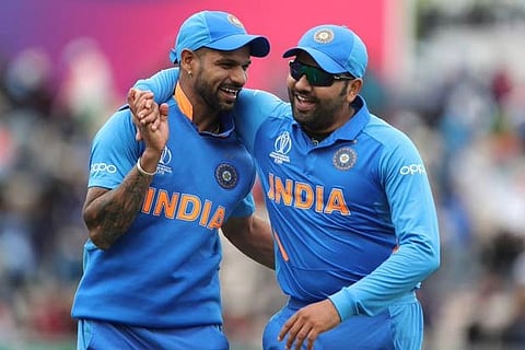 File photo: Shikhar and Rohit (right)