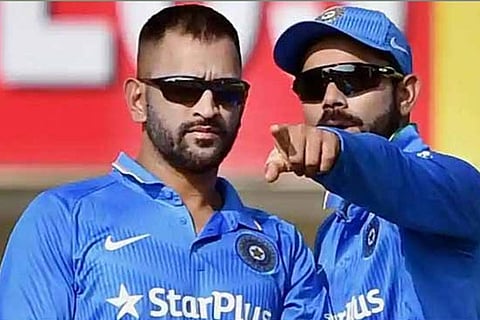 File picture: Dhoni (left) and Kohli