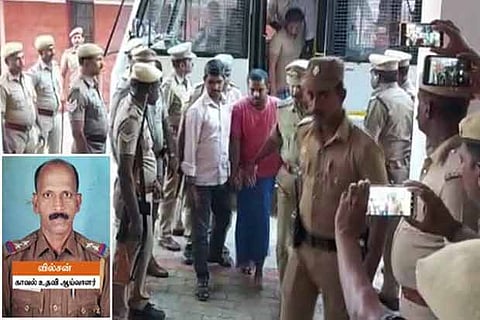 Abdul Sameem and Thoufeeq being brought to the Nagercoil court on Tuesday