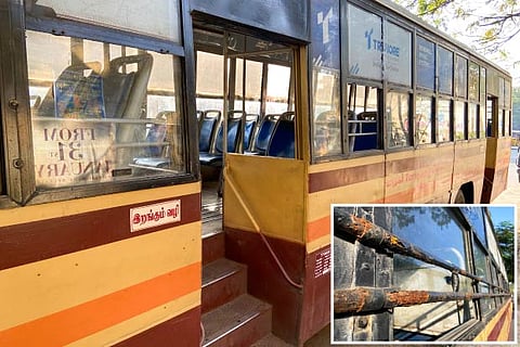 Many MTC buses are running with damaged parts posing threat to commuters