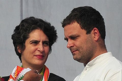 Priyanka Gandhi Vadra and Rahul Gandhi