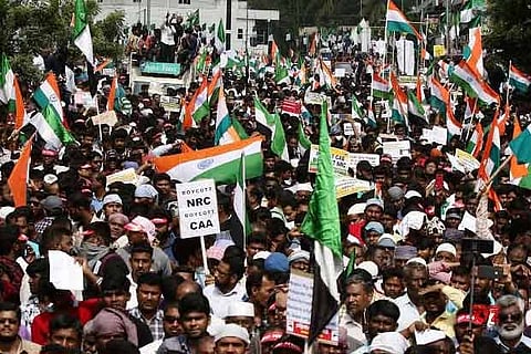 Protest against NPR, NRC in Chennai (File photo)