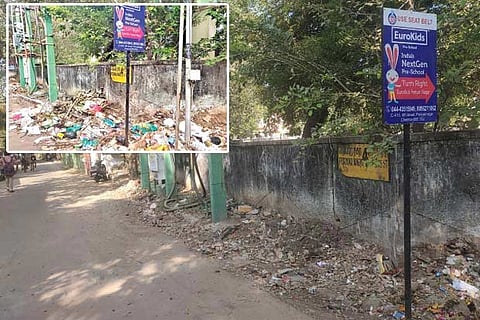 Periyar Nagar street after garbage was cleared
