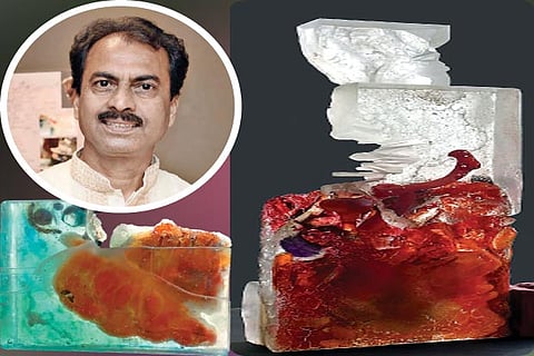 Glass sculptures by Sisir Sahana