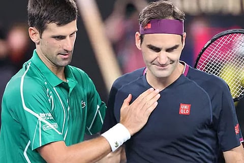 Novak Djokovic said he had "huge respect" for Roger Federer (Image courtesy: AFP)