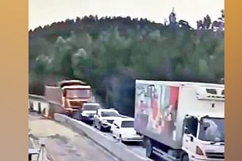 DeTect: Russian truck accident shared as footage from K’taka