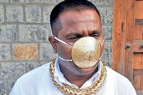 Pune man wears gold mask worth Rs 2.89L to ward off virus