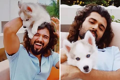 Vijay Deverakonda introduces fans to Storm Deverakonda