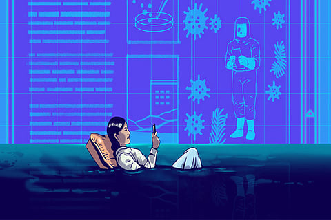 STAIRWAY TO SANITY: How to snap out of the exhausting ‘doomscrolling’ routine