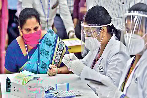 All the employees in Ripon Buildings will be tested first before extending the testing to zonal