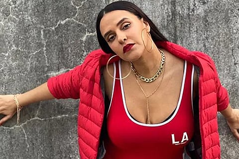 Neha Dhupia captures her 'little storm' Mehr in action