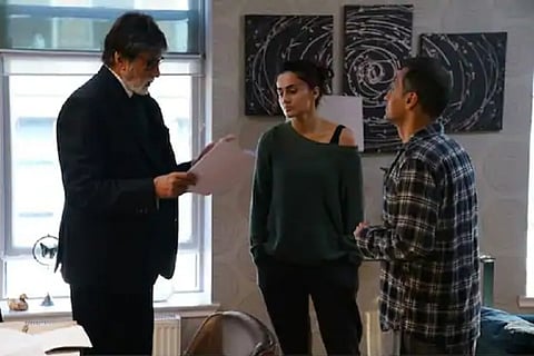 Taapsee shares 'quarantine post' from 'Badla' set