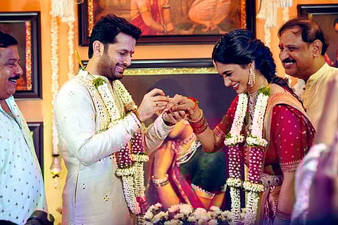 Telugu actor Nithiin engaged, shares photo