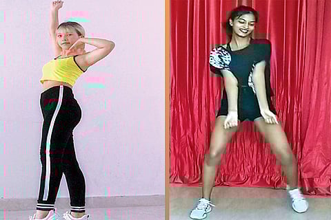 Software trainee Nara (left) and 19-year-old Subhiksha