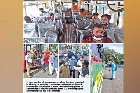 Buses back on roads, but occupancy low