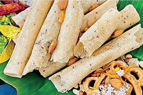 Kuzhalappam, a crunchy traditional snack of Kerala
